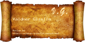 Valdner Gizella névjegykártya